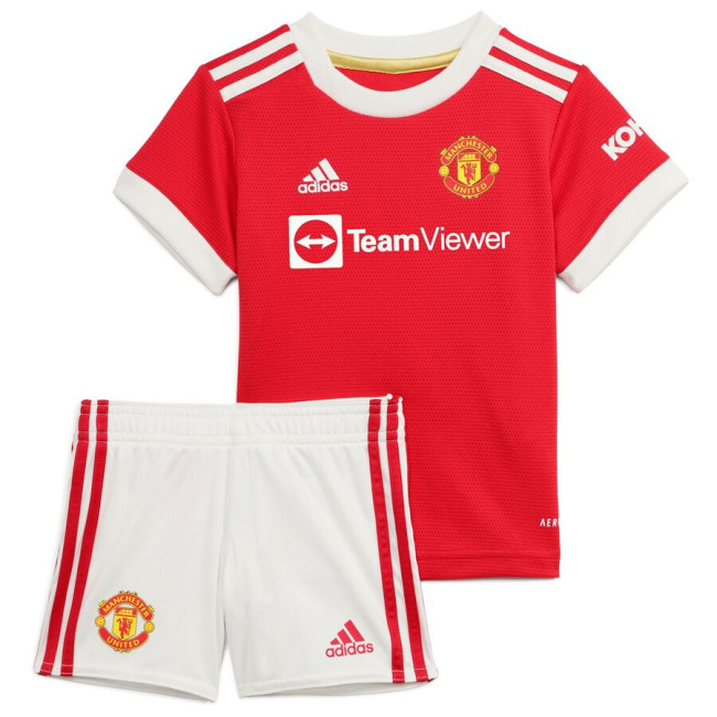 Kids Manchester United 21/22 Home Jersey and Short Kit