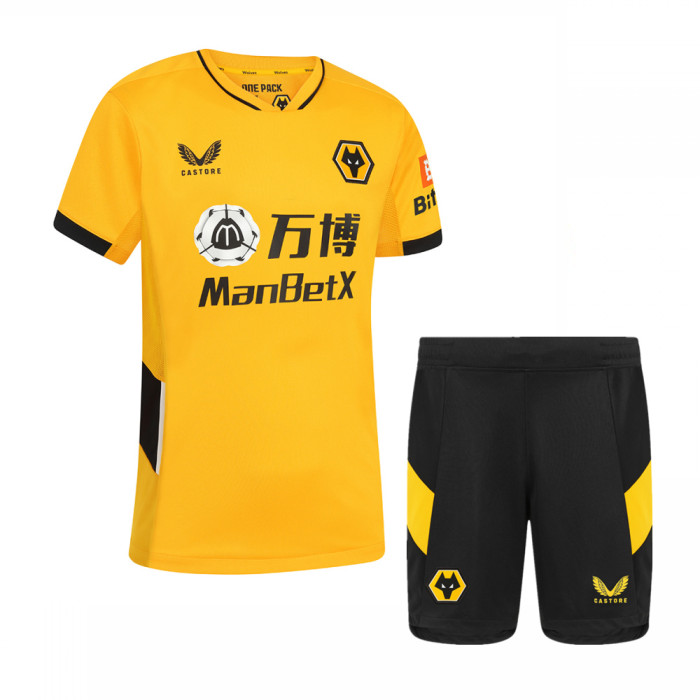 Wolves 21/22 Home Jersey and Short Kit