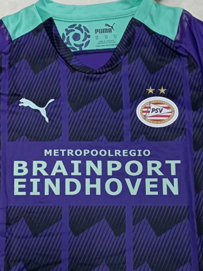 Kids PSV Eindhoven 21/22 Away Jersey and Short Kit