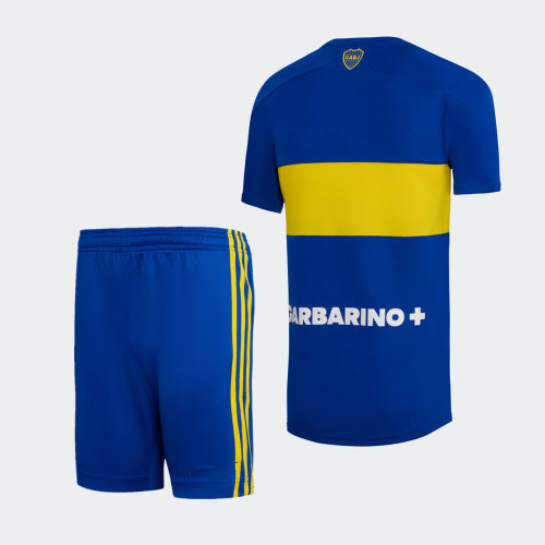 Kids Boca Juniors 21/22 Home Jersey and Short Kit