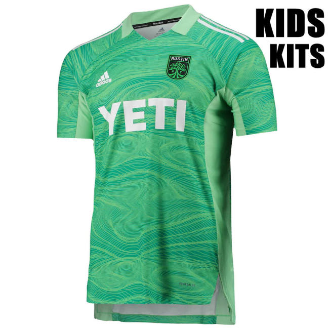 Kids Austin FC 21/22 Goalkeeper Jersey and Short Kit