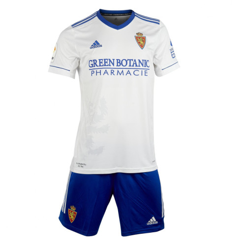 Kids Real Zaragoza 21/22 Home Jersey and Short Kit