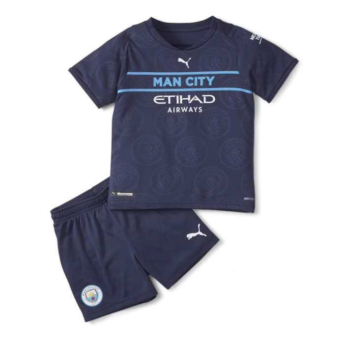 Kids Manchester City 21/22 Third Jersey and Short Kit