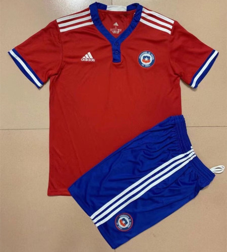 Kids Chile 21/22 Home Jersey and Short Kit