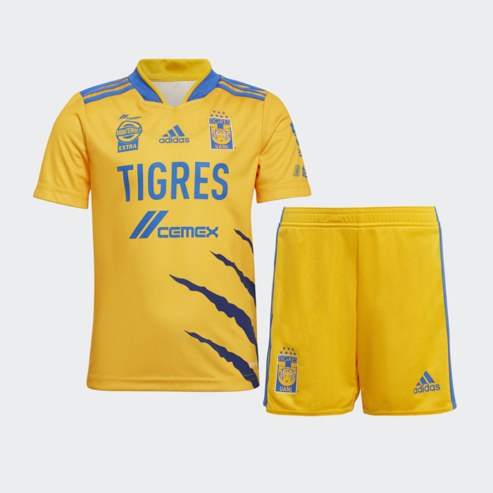 Kids Tigres UANL 21/22 Home Jersey and Short Kit