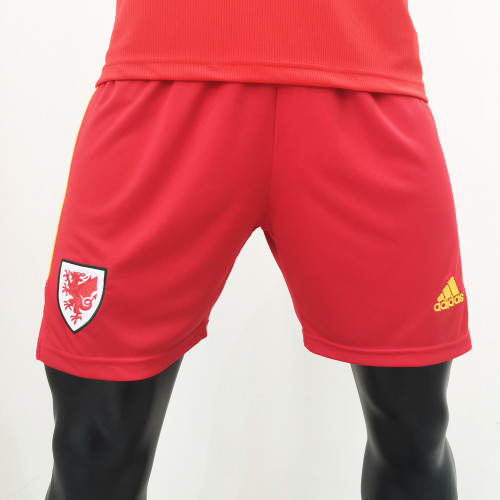 Thai Version Wales 2020 Home Soccer Shorts