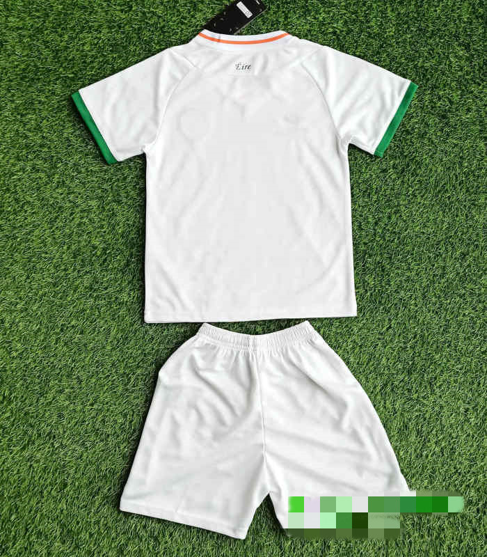 Kids Ireland 2021 Away Soccer Jersey and Short Kit