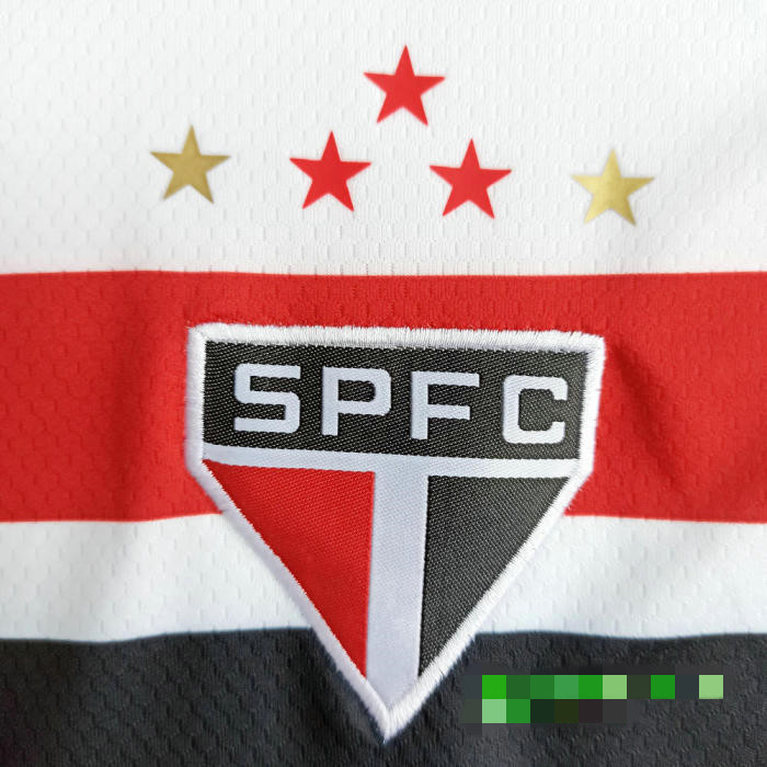 Kids Sao Paulo 2021 Home Soccer Jersey and Short Kit