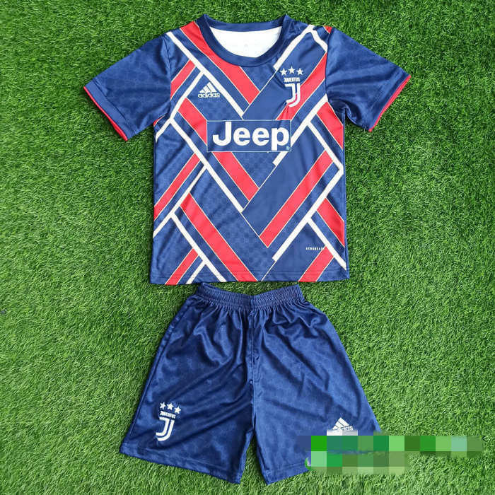 Kids Juventus 21/22 Limited Edition Jersey and Short Kit - Navy
