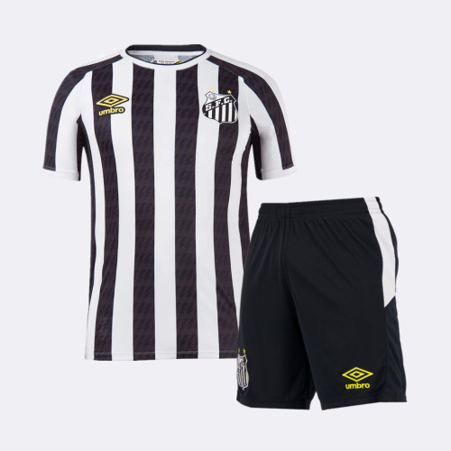 Kids Santos 2021 Away Jersey and Short Kit