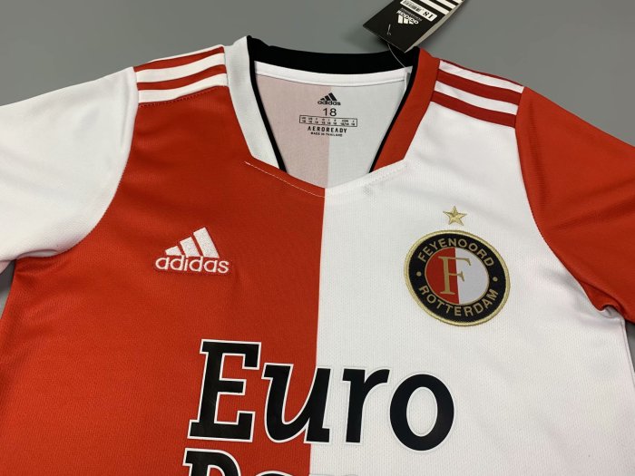 Kids Feyenoord Rotterdam 21/22 Home Jersey and Short Kit