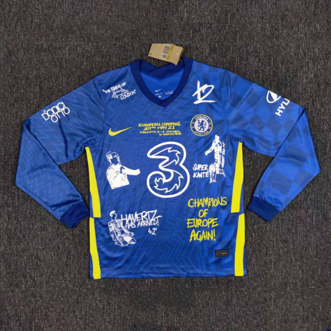 Thai Version Chelsea 21/22 Special 42 Champions L/S Jersey