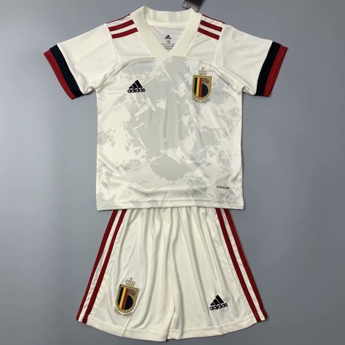 Kids Belgium 2021 Away Jersey and Short Kit