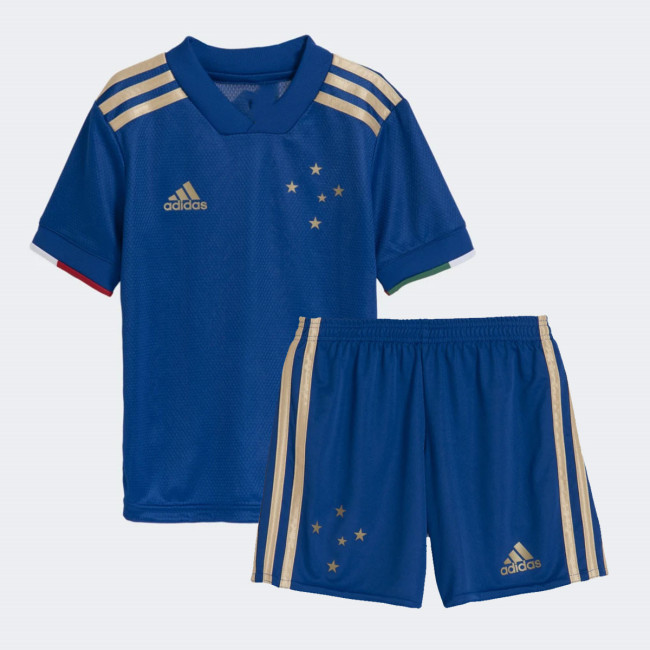 Kids Cruzeiro 2021 Centenary Home Jersey and Short Kit