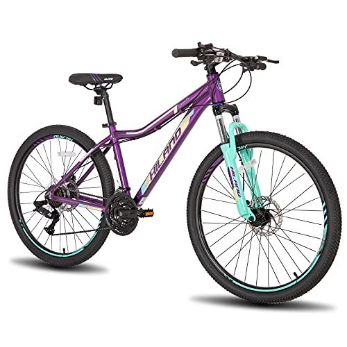 Aluminum mountain bike with locking suspension fork, 24 speed, 26/27.5 inches, suitable for ladies, adults, ladies