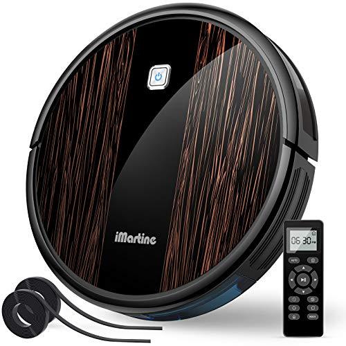 iMartine Robot Vacuum Cleaner, Robotic Vacuums Cleaner 2000Pa Strong Suction Automatic Self-Charging Vacuum Robot with Boundary Strips,