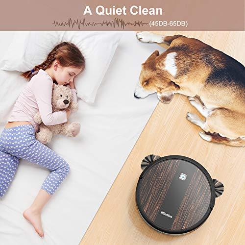 iMartine Robot Vacuum Cleaner, Robotic Vacuums Cleaner 2000Pa Strong Suction Automatic Self-Charging Vacuum Robot with Boundary Strips,