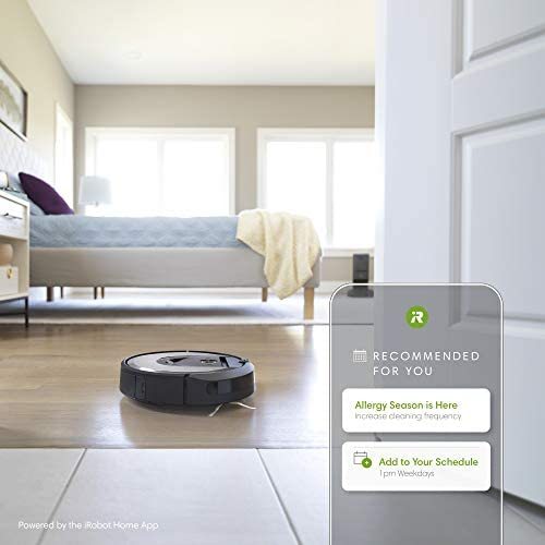 iRobot Roomba i7+ (7550) Robot Vacuum with Automatic Dirt Disposal - Empties Itself for up to 60 days, Wi-Fi Connected, Smart Mapping, Works with Alexa, Ideal for Pet Hair, Carpets, Hard Floors, Black