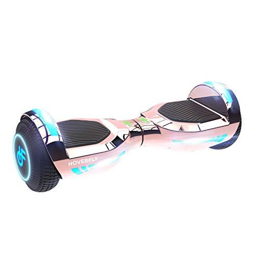HoverFly Glide Hoverboard Self Balancing Scooter with Bluetooth Speaker, UL2272 Certified, 25.2V 2.6Ah Lithium-Ion Battery, LED 6.5 inch Wheels, Dual 200W Motor up to 10km/h