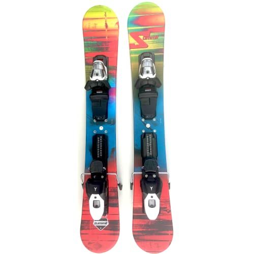Summit ZR 88 cm Twin Tip skiboards Snowblades with Atomic Adjust Ski Bindings