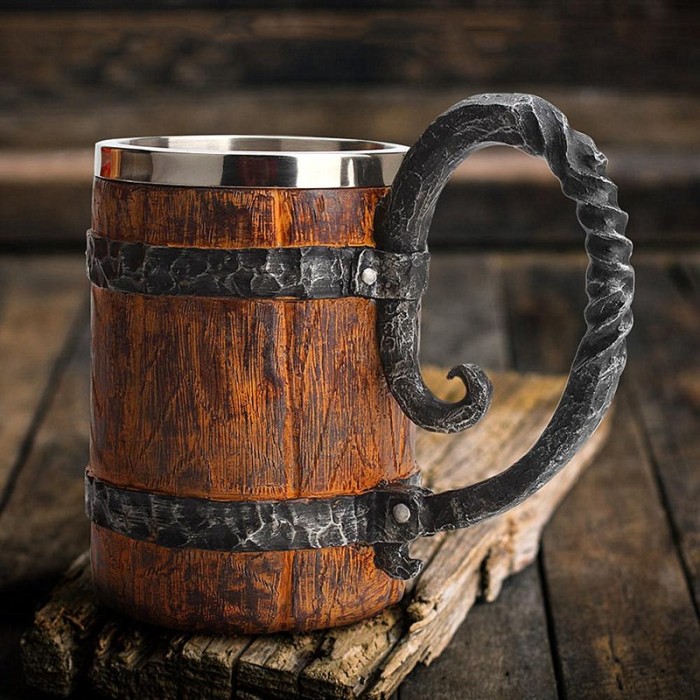Nordic Viking Handmade Rune Mug（Large：650ml）