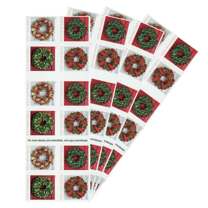 Christmas 2019 Seasonal Holiday Wreaths  (100 Pcs)