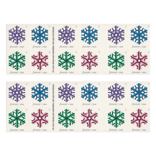 Geometric Snowflakes 2015, 100 Pcs