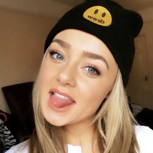 Drew House Smiley Hat Justin Bieber Embroidery Woolen Hat Knitted Hat Men Women Genderless Cold Hat
