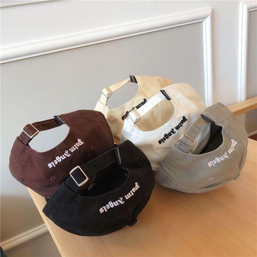 New letter palm embroidery duck cap men and women four seasons net red wild palm angel soft top