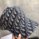 Classic Print Embroidered Peak Cap Casual Sunscreen Hat