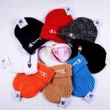Champion Winter Hats Unisex New Beanies Knitted Solid Cute Hat Girls Autumn Female Beanie Caps
