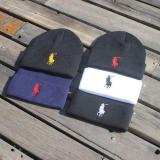 Raiph Lauren Women Hat Men  Knit Hat Cap Simple Solid Color Wool Hat Winter Warm Beanie Skullies Hat