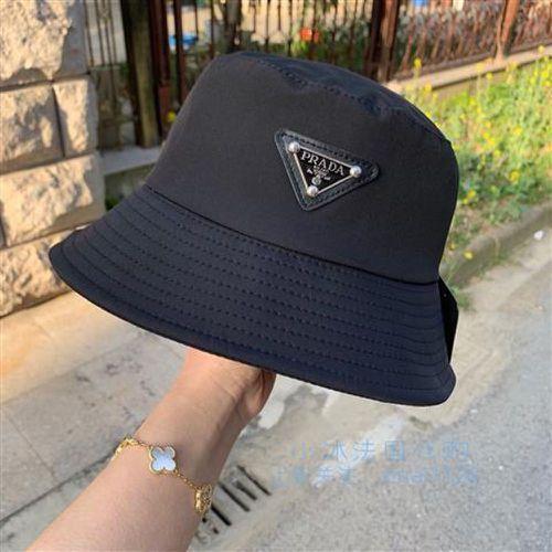 High Version Classic Black Fisherman Hat Metal Classic Inverted Triangle Badge Hats For Men And