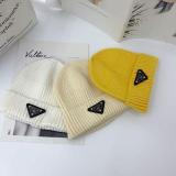 Street Fashion Labeling Letter Wool Hat Autumn And Winter Black Wild Knitted Cold Hat Men