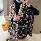 New Autumn And Winter Cashmere Scarf Fashion Letter Printing Plaid Scarf Double-sided