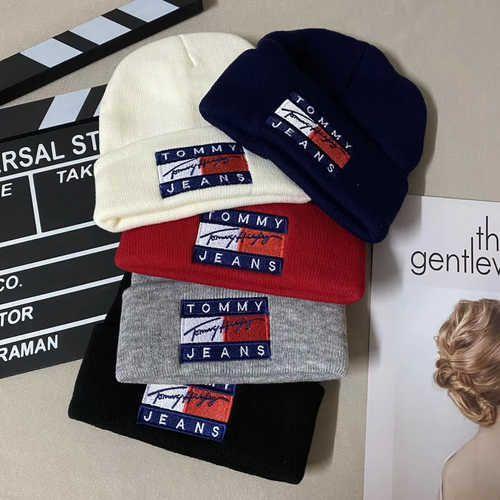 Woolen Hat Women Autumn And Winter Pure Color Hat Tide Knitted Hat