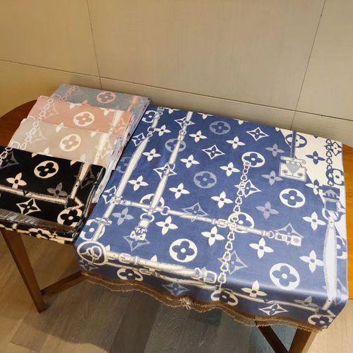 New Autumn And Winter Cashmere Scarf Fashion Letter Printing Plaid Scarf Double-sided