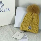 Moncler Luxury Fox Fur Ball Cap Pom Poms Winter Hat For Women Girl 's Hat Knitted Beanies Cap Thick