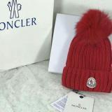 Moncler Luxury Fox Fur Ball Cap Pom Poms Winter Hat For Women Girl 's Hat Knitted Beanies Cap Thick