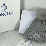Moncler Luxury Fox Fur Ball Cap Pom Poms Winter Hat For Women Girl 's Hat Knitted Beanies Cap Thick