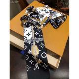 Fashion Luxury Silk Scarf Bow woman Print Ribbon Hair Bows Tie Bag Accesseries