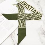 Thin Narrow Silk Scarf Women Bag Neckerchief Headband For Ladies Bag Ribbons Small Wrist