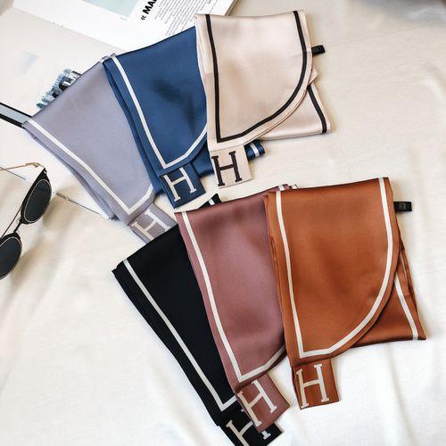 Women's Hair Tie Scarf Silk Scarf Tied Bag Ribbon Handbag Streamer Bandage