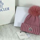 Moncler Luxury Fox Fur Ball Cap Pom Poms Winter Hat For Women Girl 's Hat Knitted Beanies Cap Thick