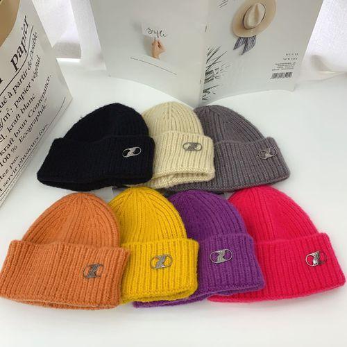 Street Fashion WE11DONE  labeling woolen hat autumn and winter  wild knitted cold hat men and women