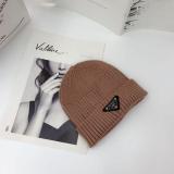 Street Fashion Labeling Letter Wool Hat Autumn And Winter Black Wild Knitted Cold Hat Men