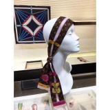 Women Silk-like Scarf Double Bow Women Print Ribbon Hair Bows Tie Bag Accesseries