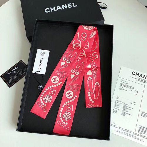 Silk-like Scarf Double Bow Women Print Ribbon Hair Bows Tie Bag Accesseries