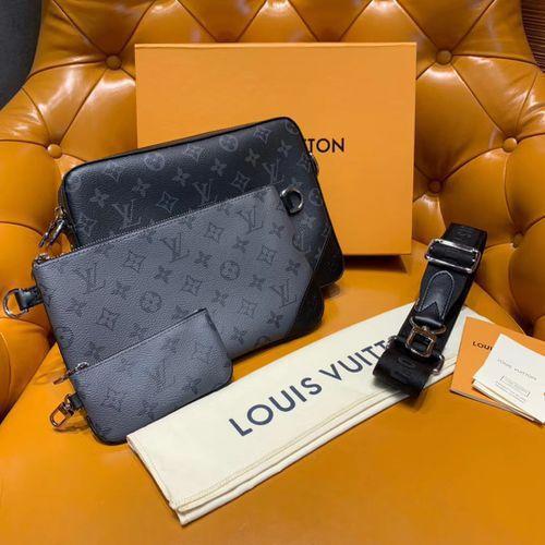 New Pochette Trio Men's Three-in-one Large Capacity Messenger Bag Fashionable High-quality