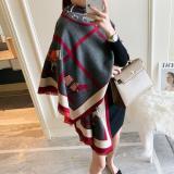 Autumn And Winter Korean Style Warm Cashmere Scarf Women's All-match Dual-purpose Thickened
